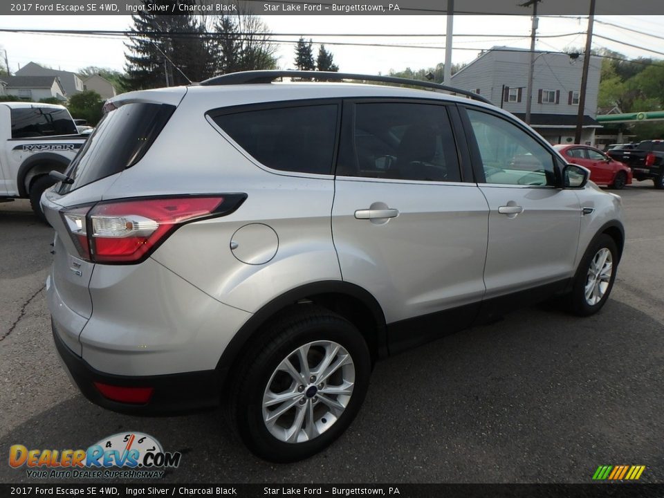 2017 Ford Escape SE 4WD Ingot Silver / Charcoal Black Photo #5