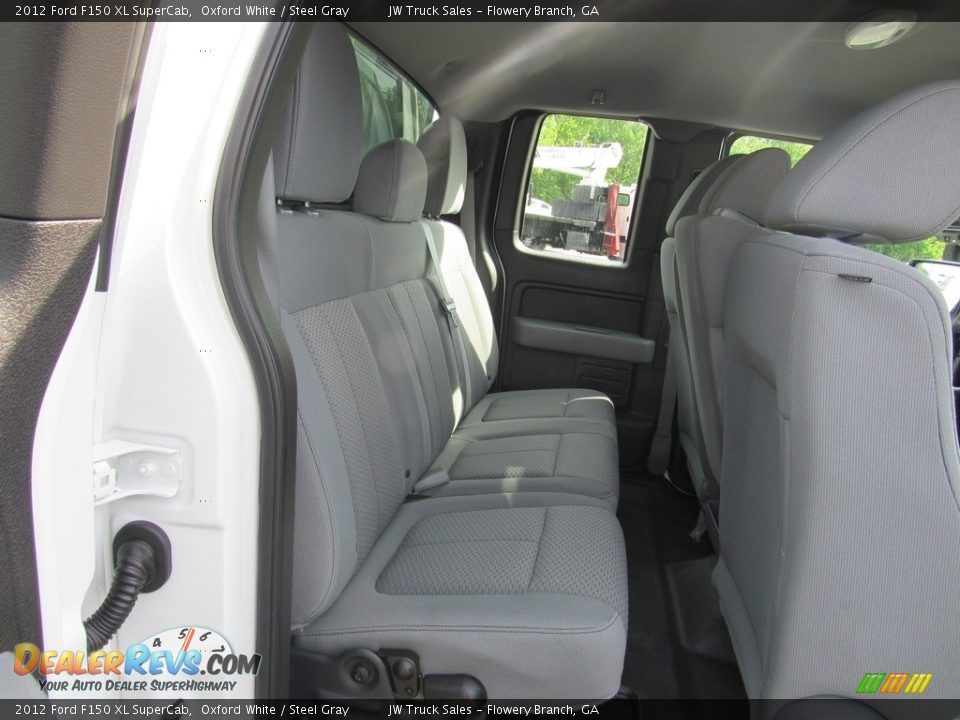 2012 Ford F150 XL SuperCab Oxford White / Steel Gray Photo #23