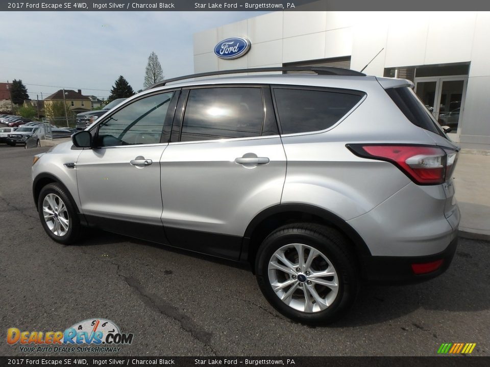 2017 Ford Escape SE 4WD Ingot Silver / Charcoal Black Photo #8