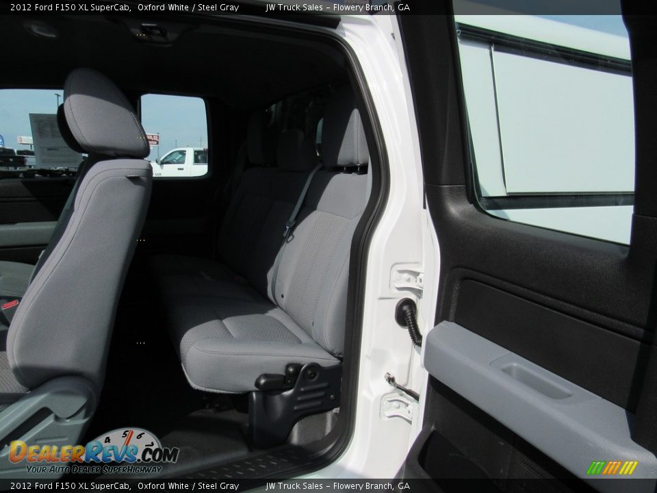 2012 Ford F150 XL SuperCab Oxford White / Steel Gray Photo #25