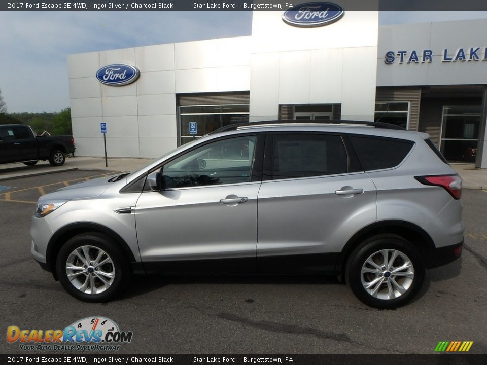 2017 Ford Escape SE 4WD Ingot Silver / Charcoal Black Photo #9