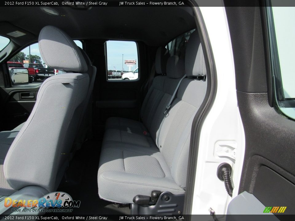 2012 Ford F150 XL SuperCab Oxford White / Steel Gray Photo #26