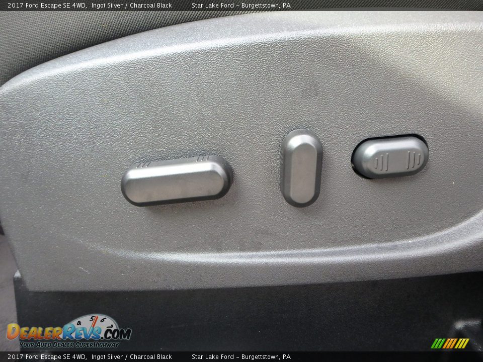2017 Ford Escape SE 4WD Ingot Silver / Charcoal Black Photo #15