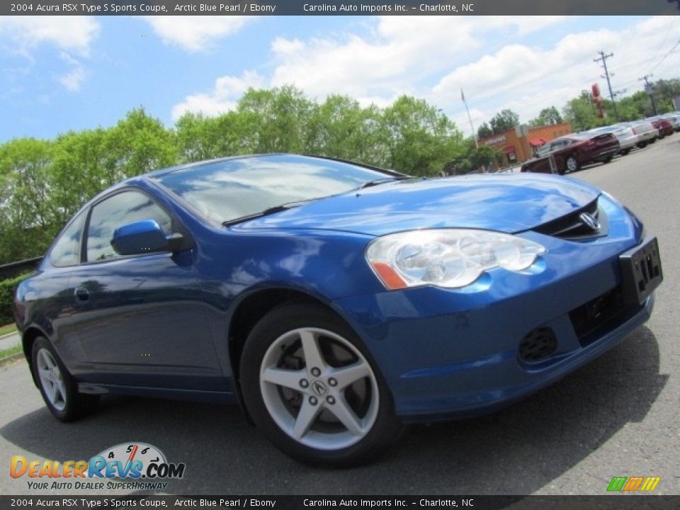 2004 Acura RSX Type S Sports Coupe Arctic Blue Pearl / Ebony Photo #2