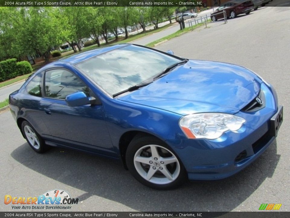 2004 Acura RSX Type S Sports Coupe Arctic Blue Pearl / Ebony Photo #3
