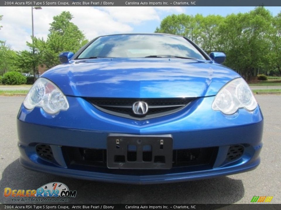 2004 Acura RSX Type S Sports Coupe Arctic Blue Pearl / Ebony Photo #4