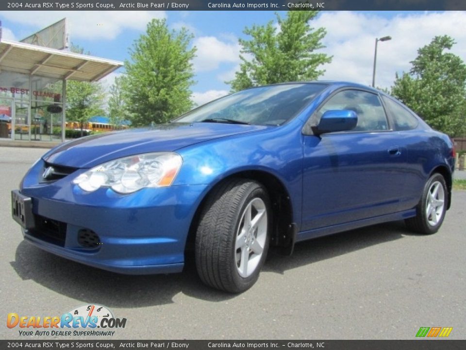 2004 Acura RSX Type S Sports Coupe Arctic Blue Pearl / Ebony Photo #6