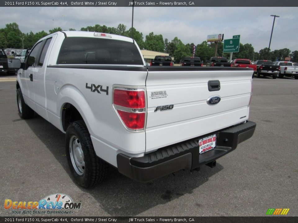 2011 Ford F150 XL SuperCab 4x4 Oxford White / Steel Gray Photo #3