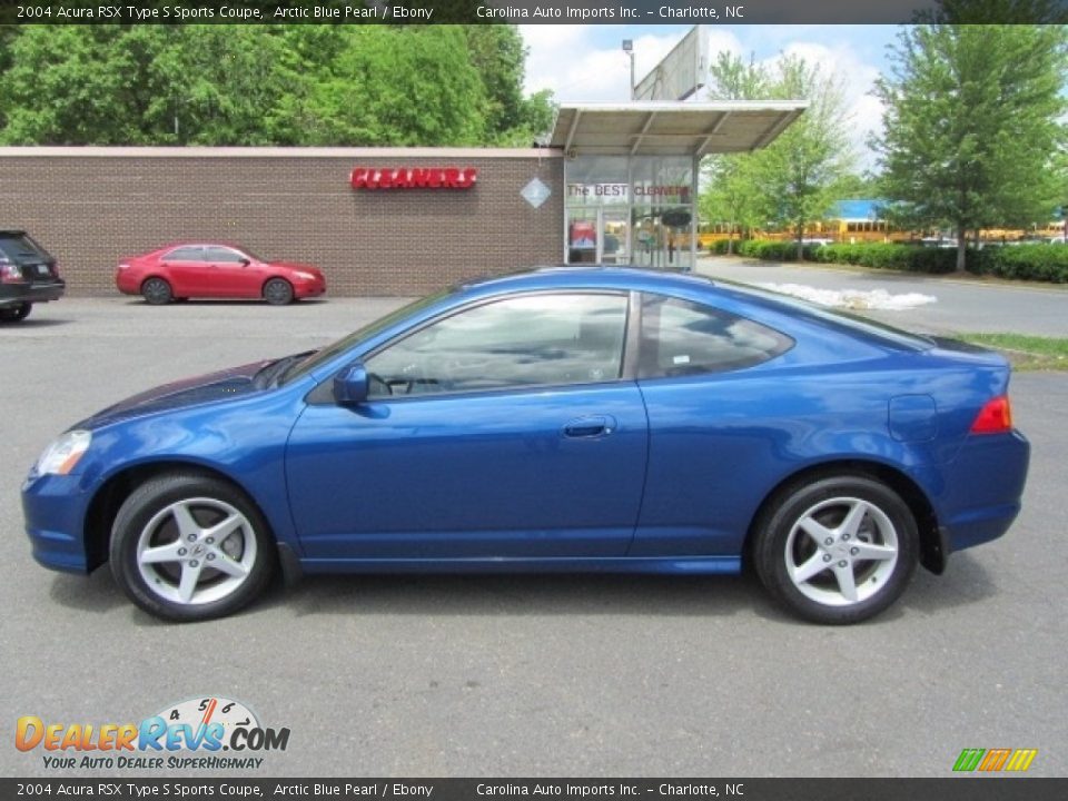 2004 Acura RSX Type S Sports Coupe Arctic Blue Pearl / Ebony Photo #7
