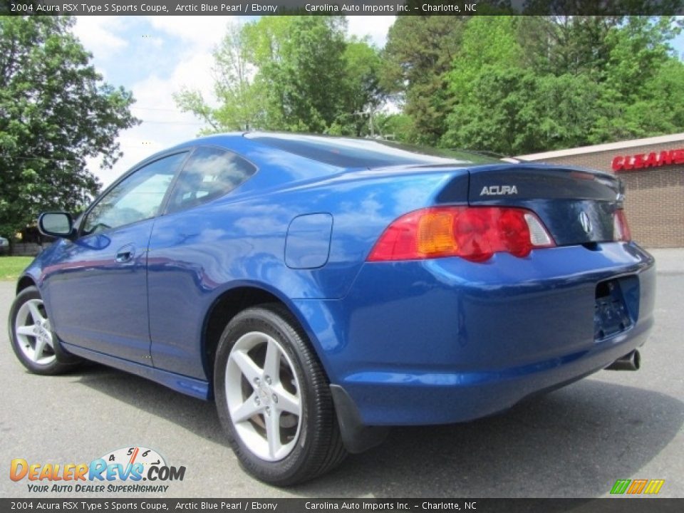 2004 Acura RSX Type S Sports Coupe Arctic Blue Pearl / Ebony Photo #8