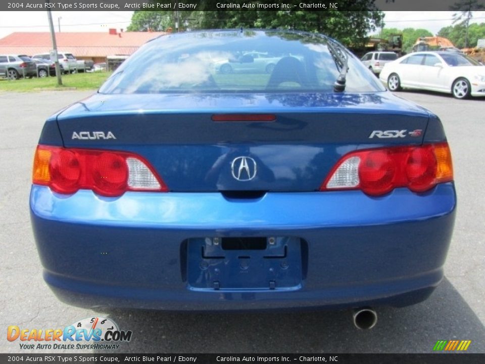 2004 Acura RSX Type S Sports Coupe Arctic Blue Pearl / Ebony Photo #9