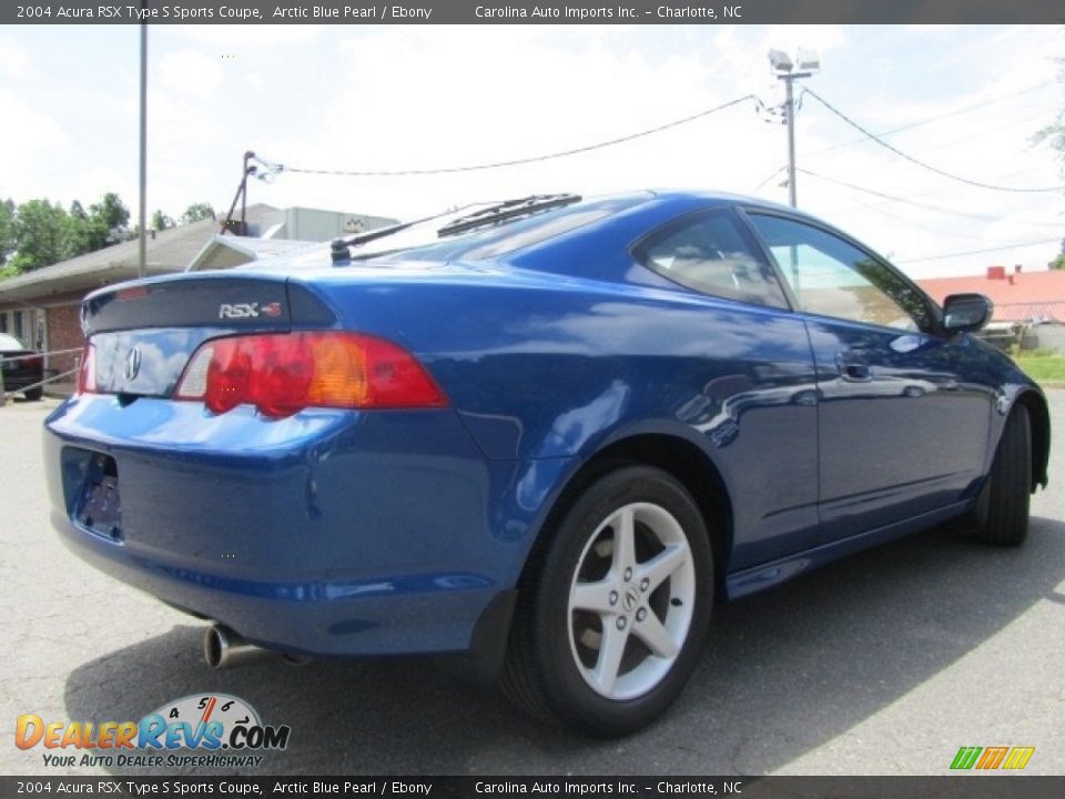2004 Acura RSX Type S Sports Coupe Arctic Blue Pearl / Ebony Photo #10