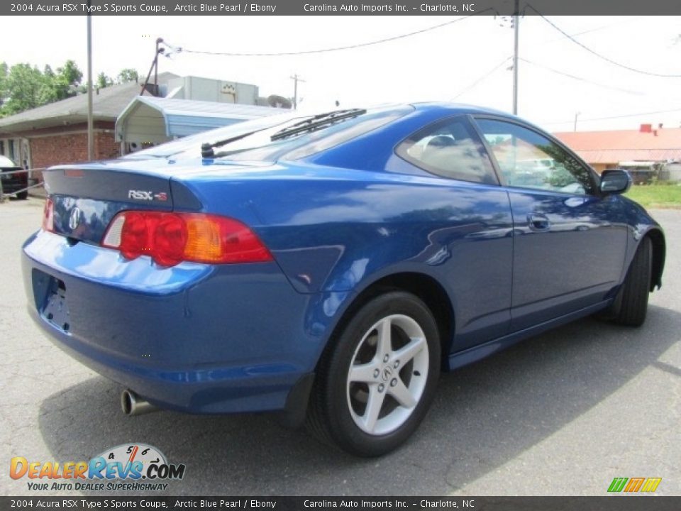 2004 Acura RSX Type S Sports Coupe Arctic Blue Pearl / Ebony Photo #11