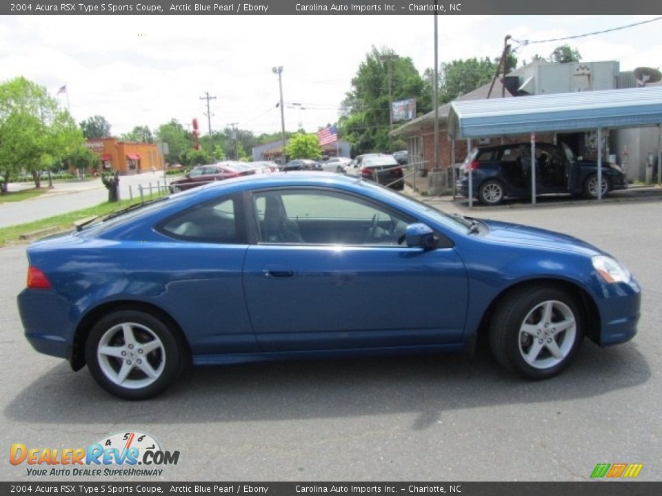 2004 Acura RSX Type S Sports Coupe Arctic Blue Pearl / Ebony Photo #12