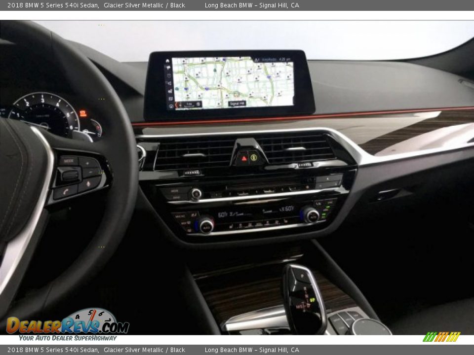 2018 BMW 5 Series 540i Sedan Glacier Silver Metallic / Black Photo #5