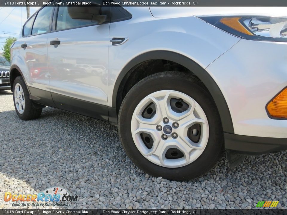 2018 Ford Escape S Ingot Silver / Charcoal Black Photo #3
