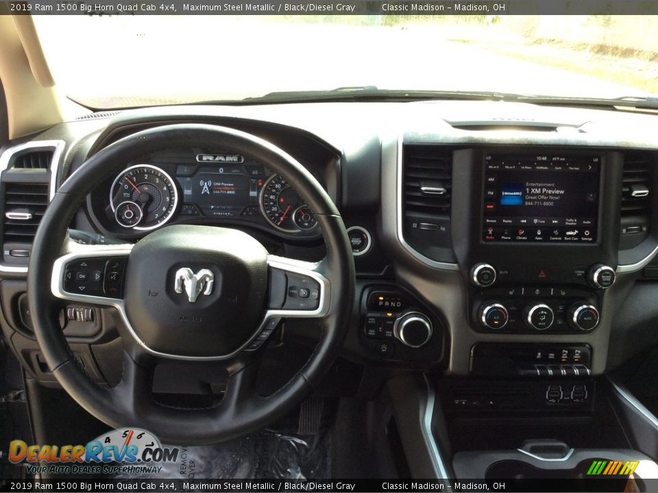 2019 Ram 1500 Big Horn Quad Cab 4x4 Maximum Steel Metallic / Black/Diesel Gray Photo #18