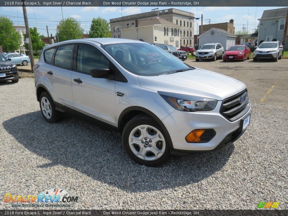2018 Ford Escape S Ingot Silver / Charcoal Black Photo #5
