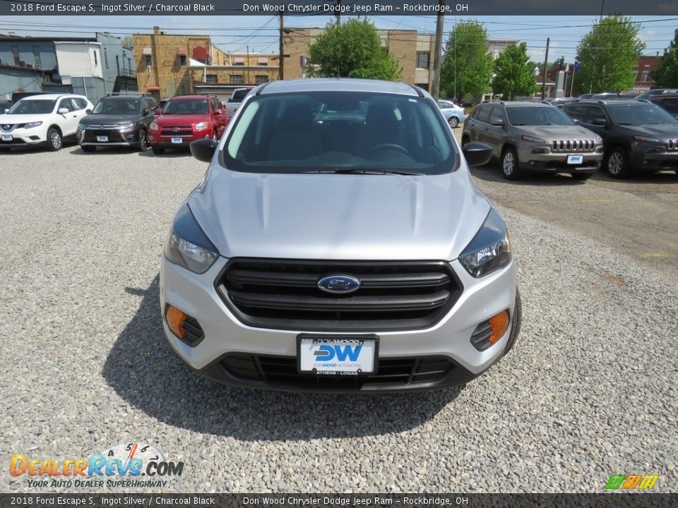 2018 Ford Escape S Ingot Silver / Charcoal Black Photo #6