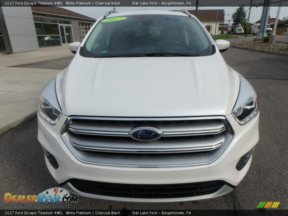 2017 Ford Escape Titanium 4WD White Platinum / Charcoal Black Photo #2