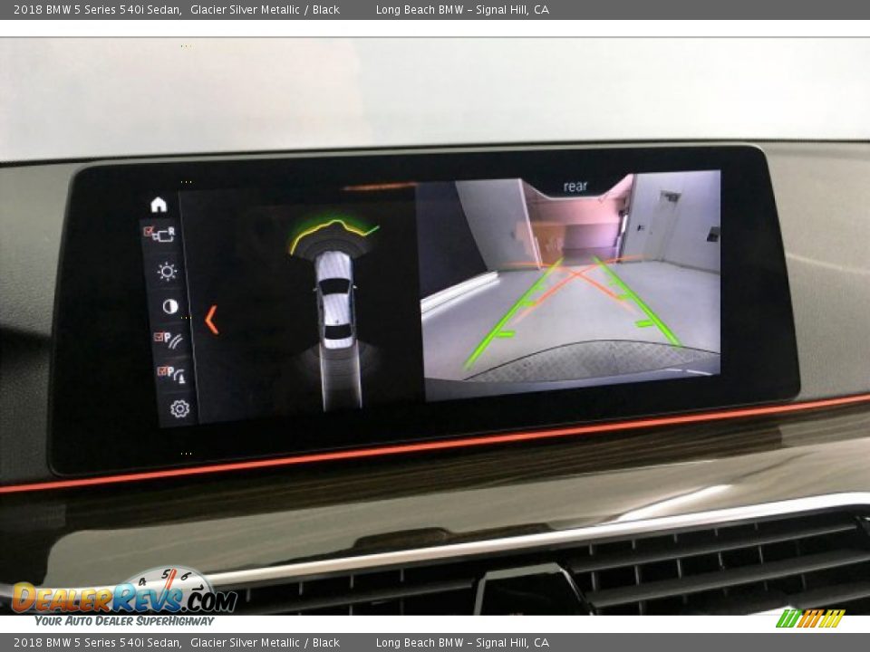 2018 BMW 5 Series 540i Sedan Glacier Silver Metallic / Black Photo #13