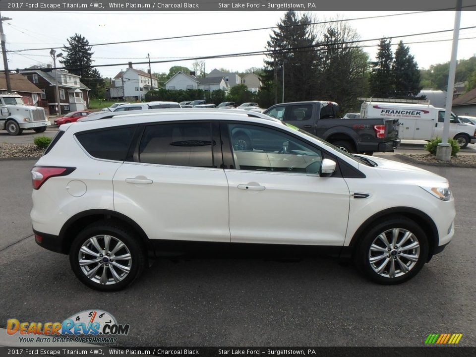 2017 Ford Escape Titanium 4WD White Platinum / Charcoal Black Photo #4