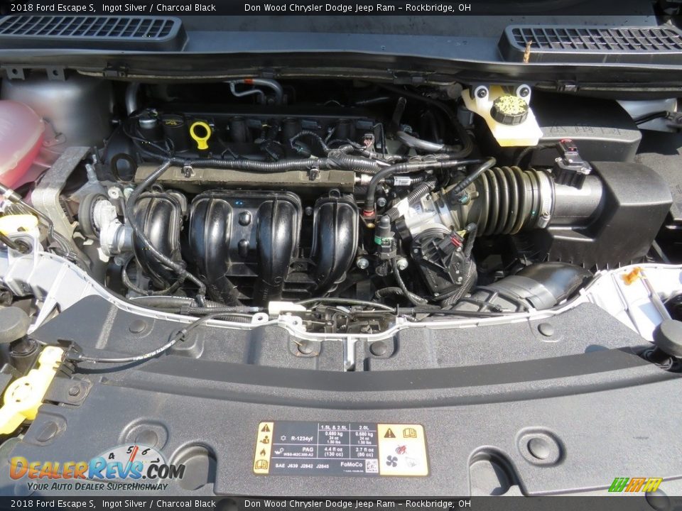 2018 Ford Escape S Ingot Silver / Charcoal Black Photo #9