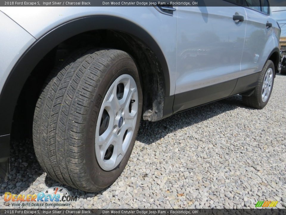 2018 Ford Escape S Ingot Silver / Charcoal Black Photo #10