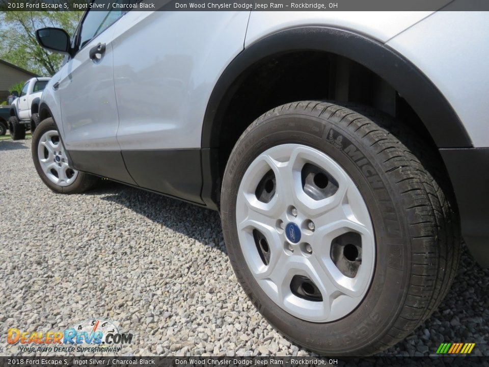 2018 Ford Escape S Ingot Silver / Charcoal Black Photo #11