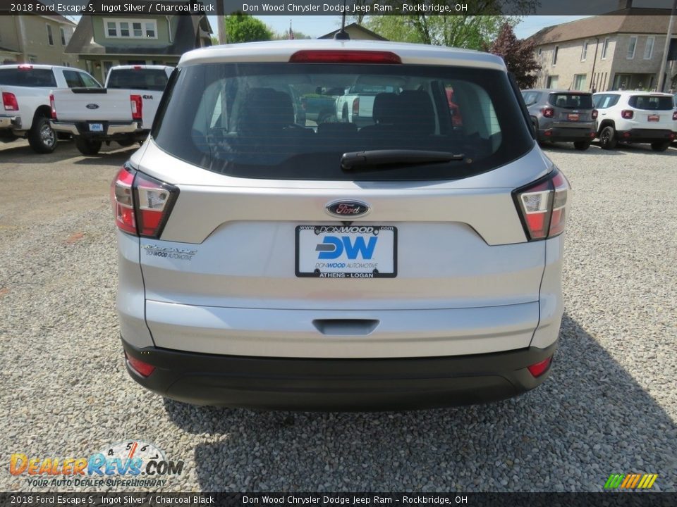 2018 Ford Escape S Ingot Silver / Charcoal Black Photo #13