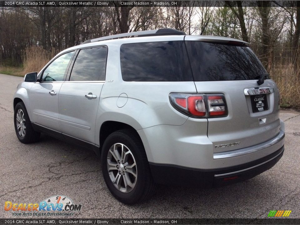 2014 GMC Acadia SLT AWD Quicksilver Metallic / Ebony Photo #3