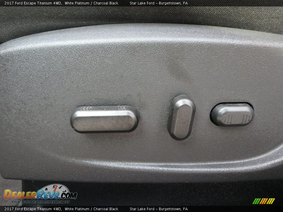2017 Ford Escape Titanium 4WD White Platinum / Charcoal Black Photo #15