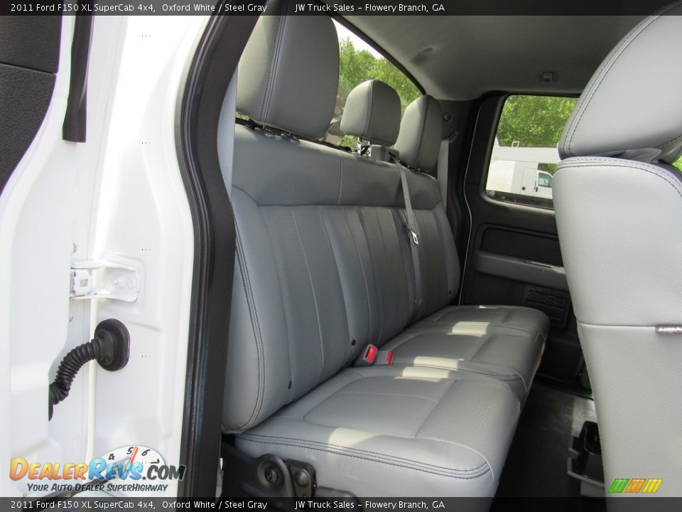 2011 Ford F150 XL SuperCab 4x4 Oxford White / Steel Gray Photo #26