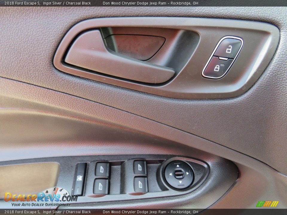 2018 Ford Escape S Ingot Silver / Charcoal Black Photo #18