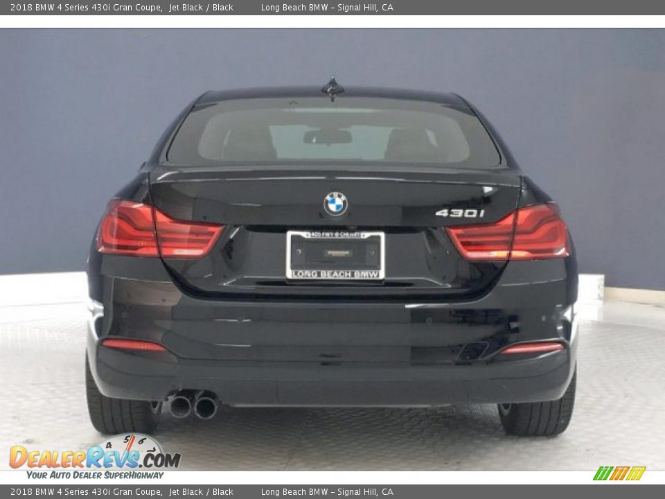 2018 BMW 4 Series 430i Gran Coupe Jet Black / Black Photo #3