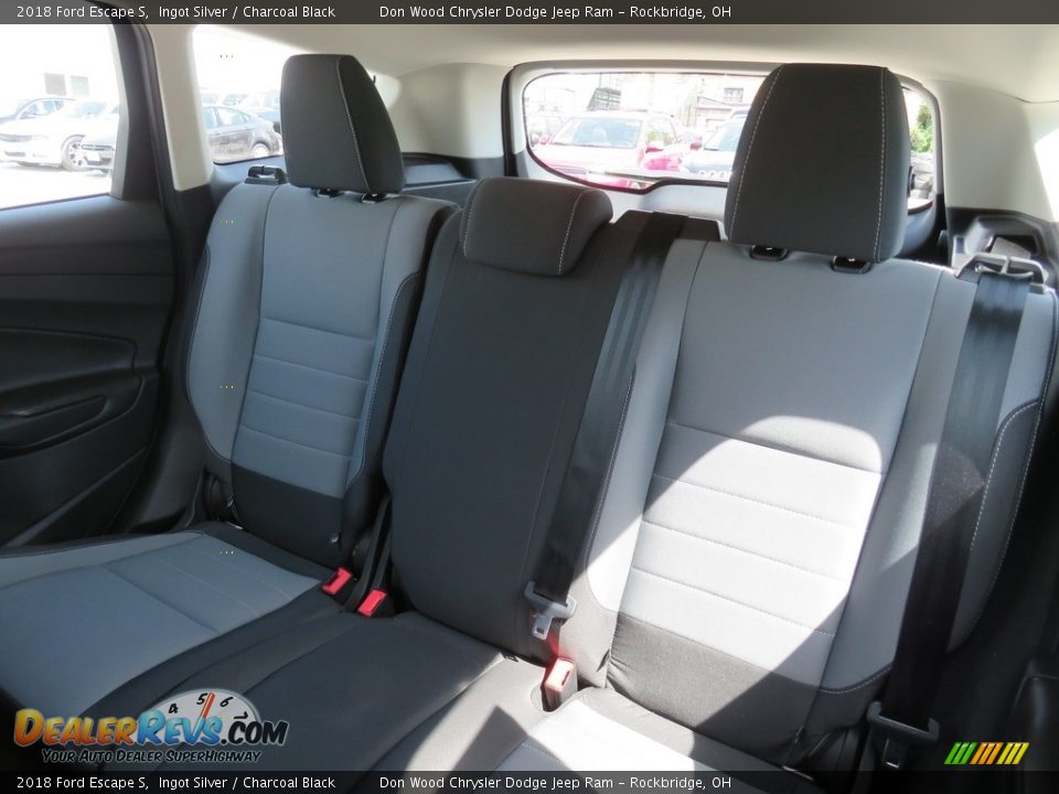 2018 Ford Escape S Ingot Silver / Charcoal Black Photo #21