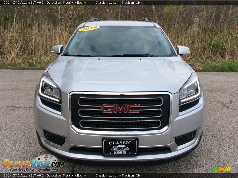 2014 GMC Acadia SLT AWD Quicksilver Metallic / Ebony Photo #8