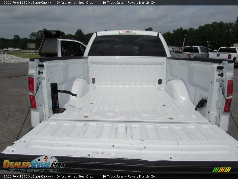 2011 Ford F150 XL SuperCab 4x4 Oxford White / Steel Gray Photo #30