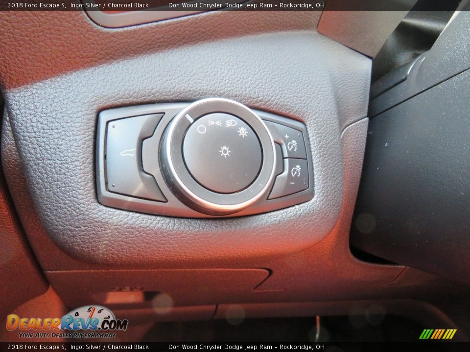 2018 Ford Escape S Ingot Silver / Charcoal Black Photo #22