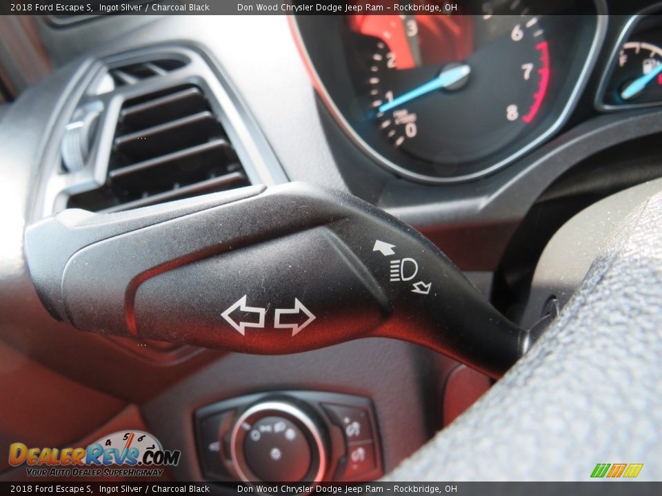 2018 Ford Escape S Ingot Silver / Charcoal Black Photo #25