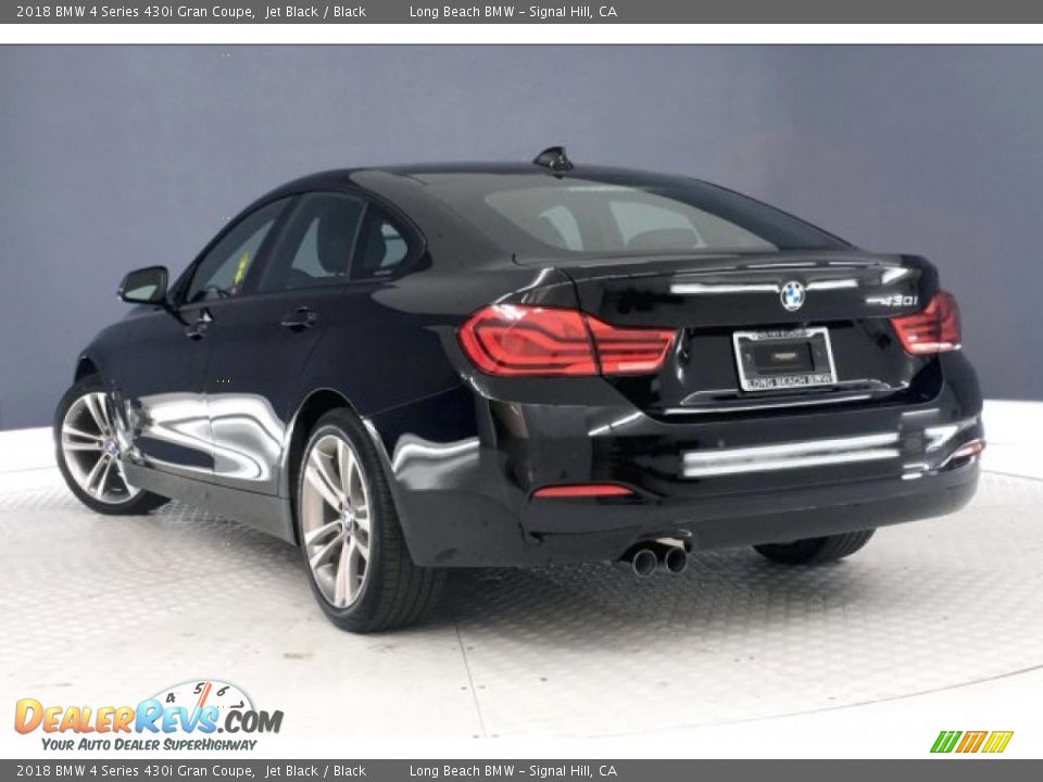 2018 BMW 4 Series 430i Gran Coupe Jet Black / Black Photo #10