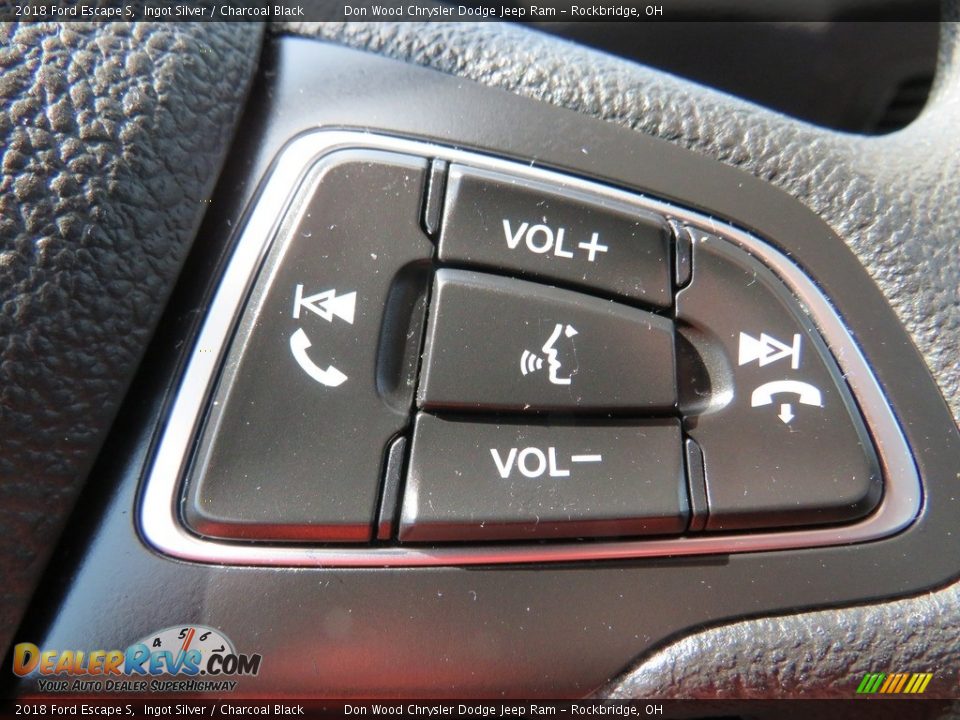 2018 Ford Escape S Ingot Silver / Charcoal Black Photo #27