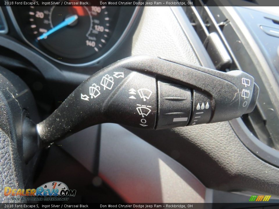 2018 Ford Escape S Ingot Silver / Charcoal Black Photo #28