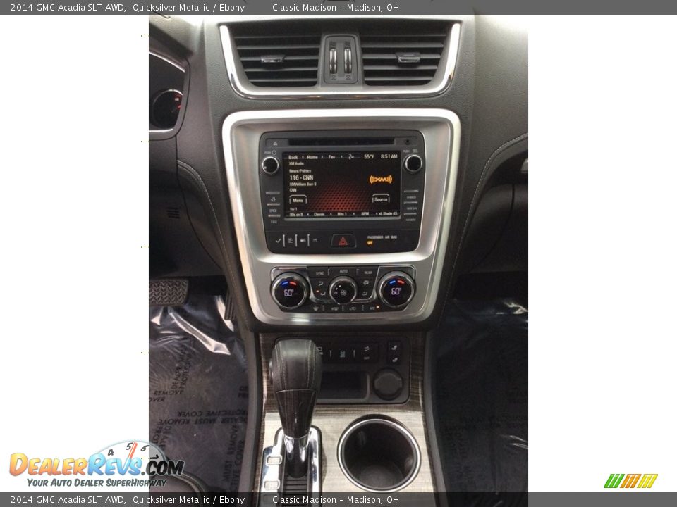 2014 GMC Acadia SLT AWD Quicksilver Metallic / Ebony Photo #18