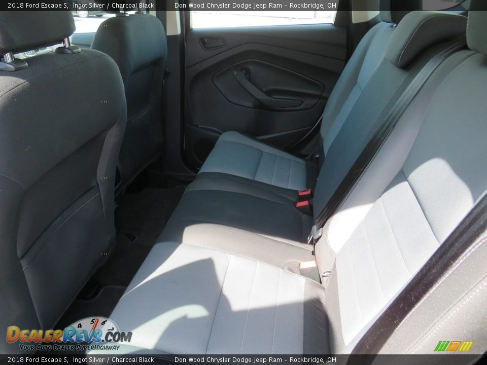 2018 Ford Escape S Ingot Silver / Charcoal Black Photo #33