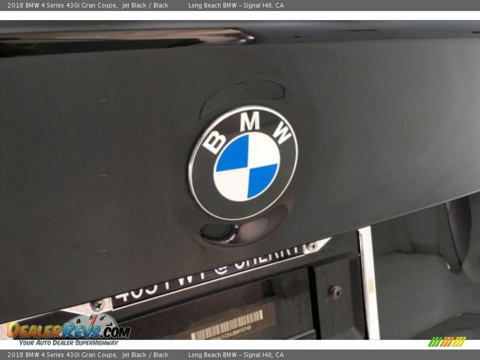 2018 BMW 4 Series 430i Gran Coupe Jet Black / Black Photo #23