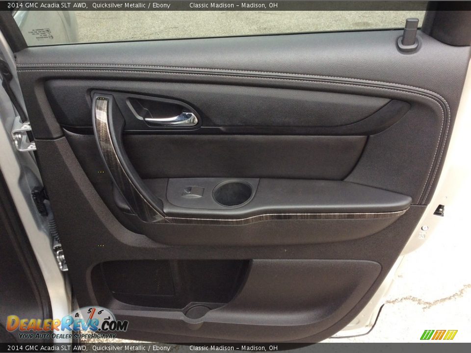 2014 GMC Acadia SLT AWD Quicksilver Metallic / Ebony Photo #22