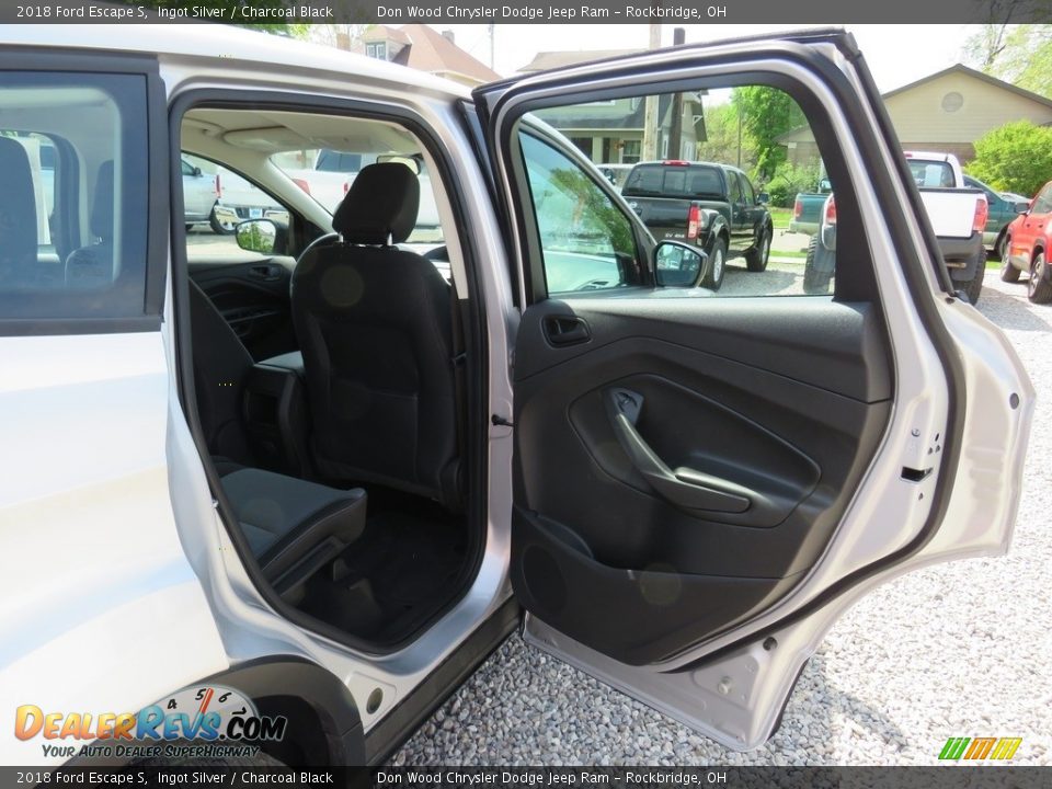 2018 Ford Escape S Ingot Silver / Charcoal Black Photo #36