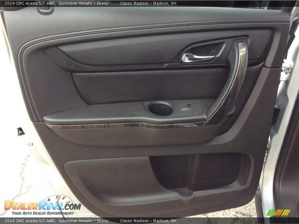 2014 GMC Acadia SLT AWD Quicksilver Metallic / Ebony Photo #24