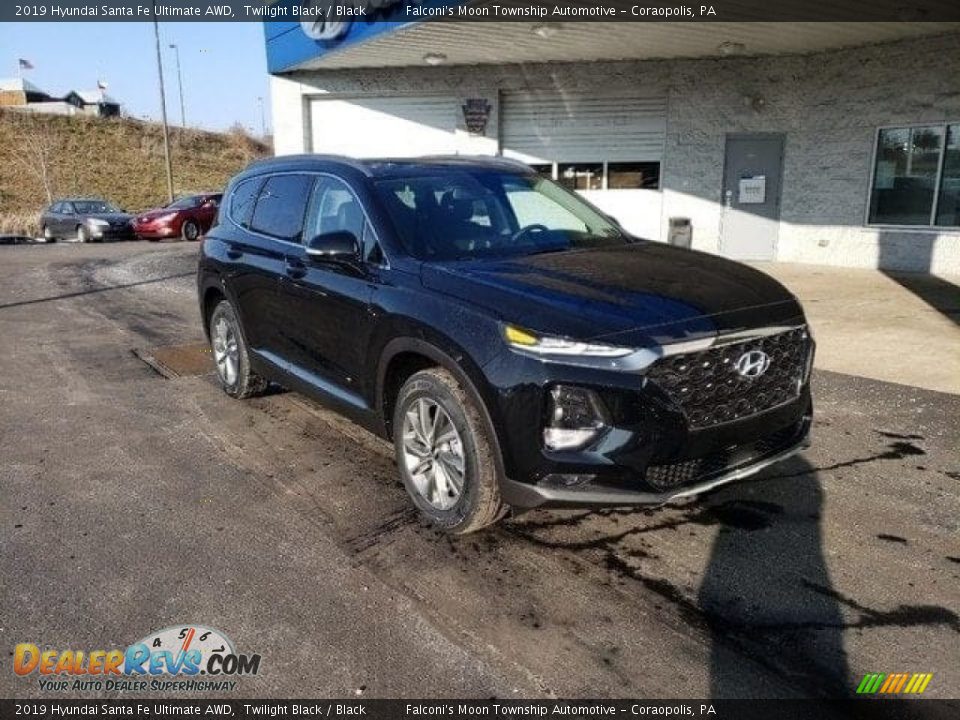 2019 Hyundai Santa Fe Ultimate AWD Twilight Black / Black Photo #1